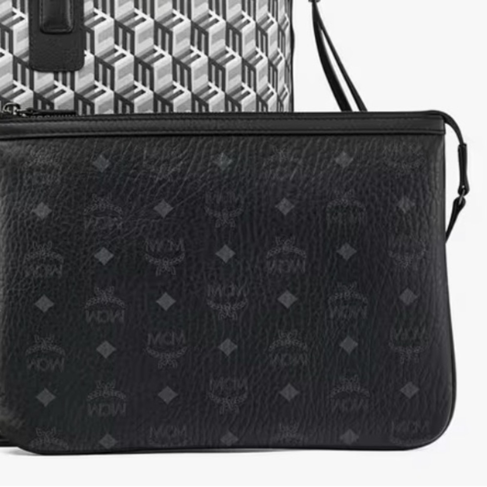 MCM Black and Gray Womens Mini Bag